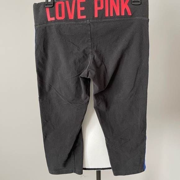 Jayhawks Kansas University JayHawks Pink by Victoria secret Capris size medium - Picture 10 of 14